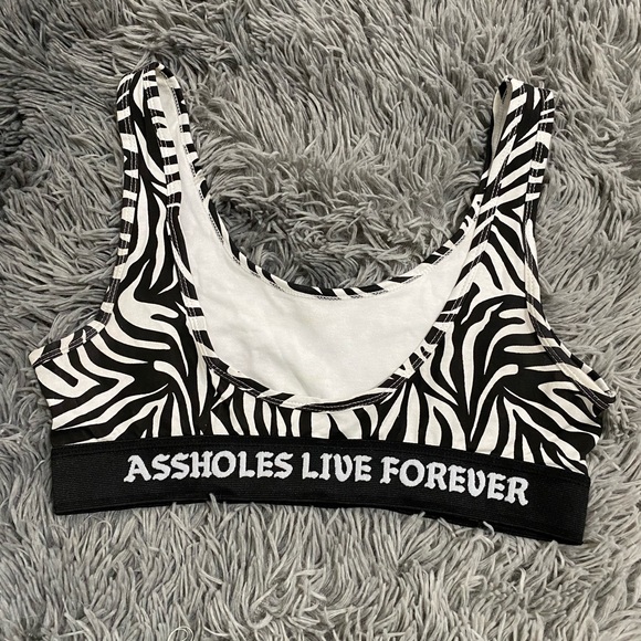 Assholes live forever sports bra - Picture 2 of 3